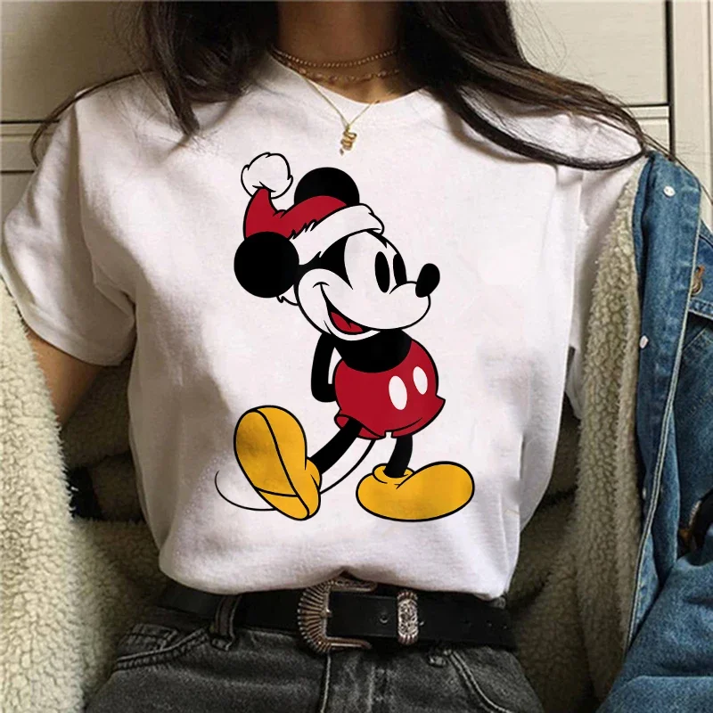 90s y2k mickey impressão camisetas para mulheres moda minnie mouse t camisa streetwear roupas femininas kawaii disney tshirt - Imagem 6