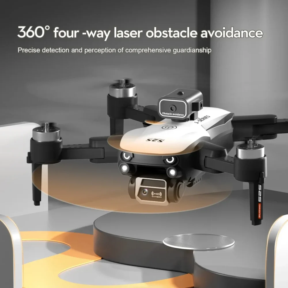 S2S Mini Drone 4k 8K HD Câmera para evitar obstáculos Fotografia aérea Motor sem escova Dobrável Rc Quadcopter Brinquedo infantil - Imagem 4