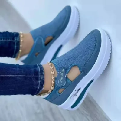 Tênis feminino sapatos mulher tênis de lona sapato feminino sapatos casuais senhoras sapatos esportivos plataforma tênis oco para fora sapatos