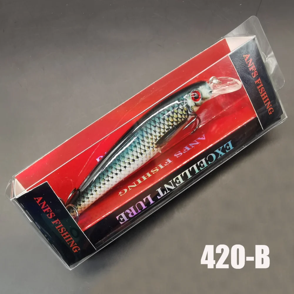 1 peça/3 peças 13g isca de pesca impressão colorida afundando minnow isca artificial equipamento de pesca legal - Imagem 5