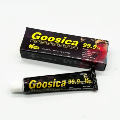 Goosica Creme de Tatuagem, Antes da Maquiagem Permanente, Microblading, Sobrancelha, Lábios, Forros Piercing, Original, 99%, 10g