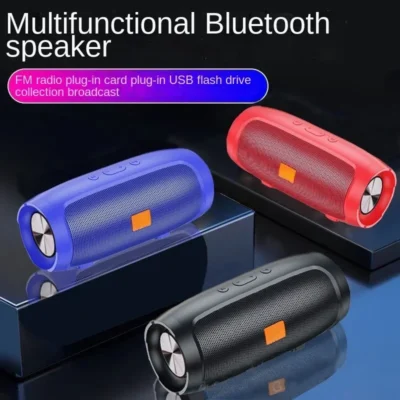 Alto-falantes Bluetooth Subwoofer portátil, surround estéreo ao ar livre, alto-falante impermeável, caixa de som sem fio, suporte FM rádio, cartão TF