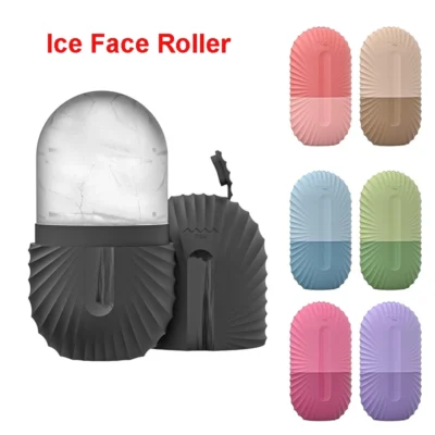 Rolo De Rosto De Gelo Para Massagem De Beleza, Molde De Cubo De Gelo De Silicone para Inchado Dos Olhos, Rolo Facial, Poros De Encolher