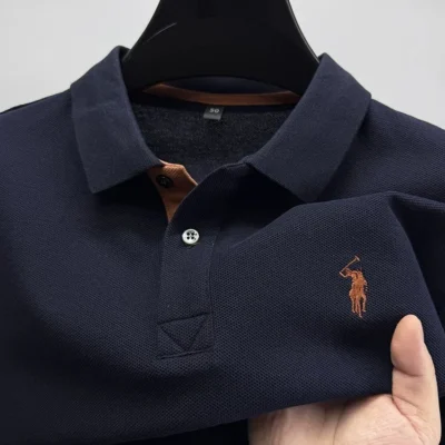 Marca de alta qualidade 100% algodão manga curta camisa polo masculina verão designer de moda novo paul pônei bordado casual golfe camiseta