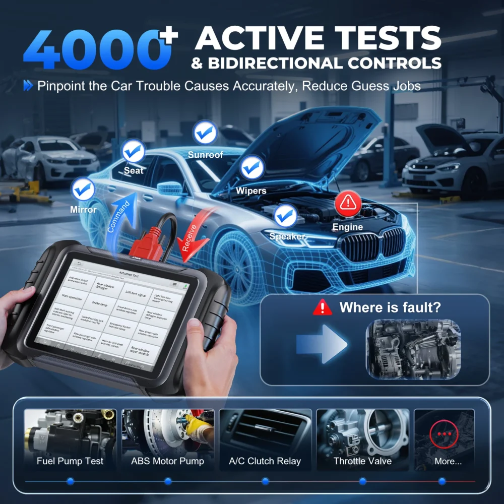 XTOOL D8S Ferramentas de diagnóstico de carros Automotive Scanner ECU Coding 42 Services Towplogy Programação Bidirecional Programação Canfd Doip FCA Entrega rápida do Brasil Warehouse - Imagem 5