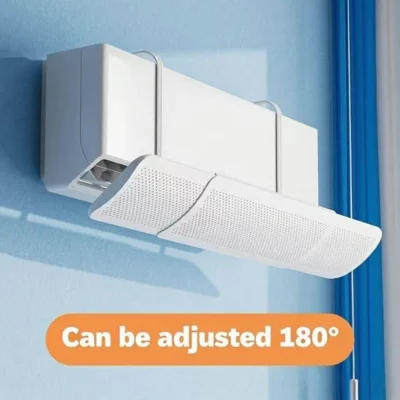 Defletor universal para ar-condicionado de parede, guia de vento e saída de ar, anti-sopro direto, capa ajustável, melhora o conforto, fácil de instalar, design prático, ideal para casas e escritórios, compatível com a