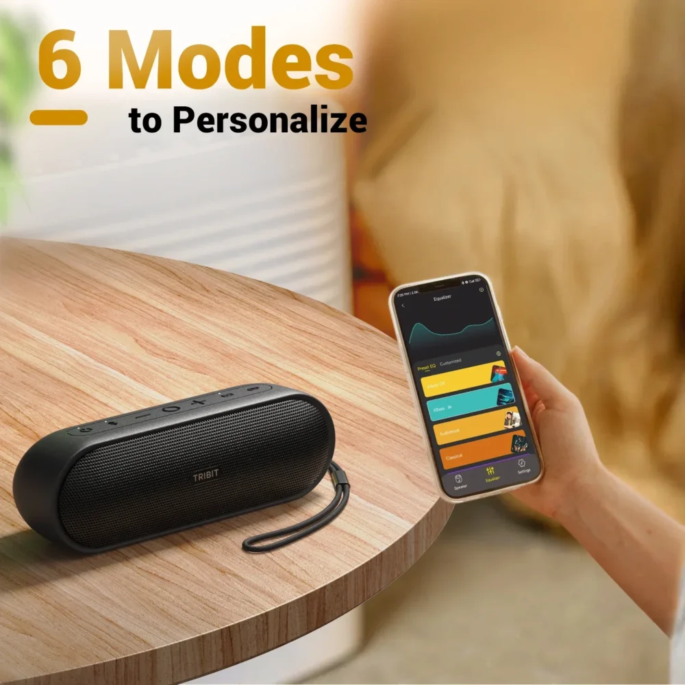 Alto-falante Bluetooth portátil TRIBIT XSound Plus 2, potência de 30 W, alto-falante sem fio à prova d'água IPX7 24 horas de reprodução para camping, caminhadas - Imagem 4