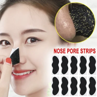 10/50/100 peças adesivos de remoção de cravo facial-adesivos de limpeza de poros e nariz eficazes, adesivo de cuidados de limpeza profunda suave